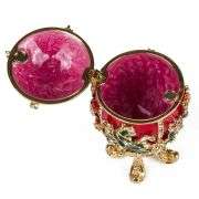 Lilies of the Valley Fabergé Egg Replica Jewelry Box