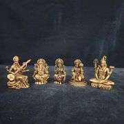 Rare Collection of Hindu Deities in Brass