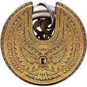 Brass Round Padlock with 2 Keys