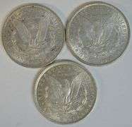 Very attractive 1880, 1881, & 1882-O Morgan Silver Dollars