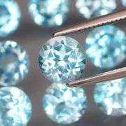 Glittering! 15 piece 15.52ct full fire baby blue Topaz set!