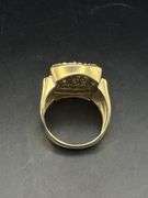 10K Yellow Gold Men Diamond Ring of 2ct