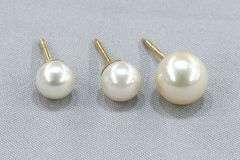 Cultured Pearl Tie Tacks - Lot of 3