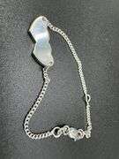 Sterling Silver Child's Medical Alert Bracelet 5" or 6" adjustable 925