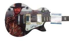 Clint Eastwood Autographed 1/1 The Good The Bad The Ugly Custom Guitar ACOA