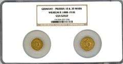 Germany (Prussia) 10 & 20 Mark Gold Pieces. NGC GSA Gold graded