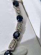 Silver Sapphire Bracelet