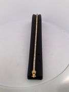 CERTIFIED BRAND NEW 14K YELLOW GOLD DIAMOND TENNIS BRACELET