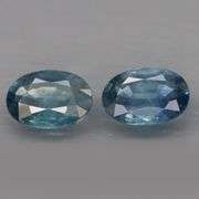 Gorgeous 2.10ct pair of steely blue Sapphires! Heated only!