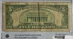 Popular $5 1934 A Series Silver Certificate