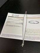 CERTIFIED 14K WHITE GOLD DIAMOND BRACELET