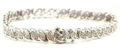925 Sterling silver diamond bracelet