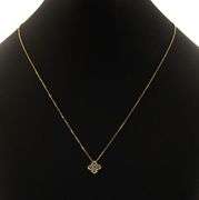 New 0.73ctw Round Diamond Clover Pendant Necklace in 14K