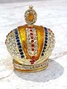 Fabergé-Style Imperial Crowned Egg Trinket
