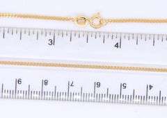 14kt Yellow gold Curb link chain necklace