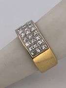 Certified Ladies 18k Gold And Diamond  Band