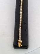 CERTIFIED BRAND NEW 14K YELLOW GOLD DIAMOND TENNIS BRACELET