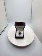 Very fine one Star Ruby 26.25 CW and Sapphire ring in silver 14k gold plated