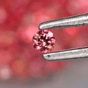 Vibrant color! Diamond cut! 2.63ct  cherry pink Sapphire set!