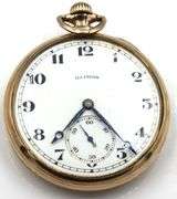 Nice Illinois Pocket Watch 21 Jewel Abe Lincoln Model