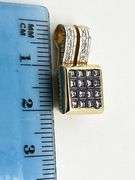 14KT Rose Gold Square Le Vian Amethyst And Diamond Pendant