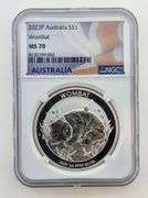 2023-P Australia 1 Oz Silver Wombat, NGC MS70