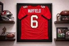 Autographed Baker Mayfield Tampa Bay Football Jersey