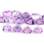 Glittering! 10.95ct high fire trillian cut Amethyst set!