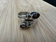 Sterling Silver Gemstone Ring Size 6