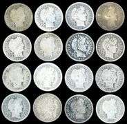 16 Different Barber Silver Dimes: 1892 to 1916