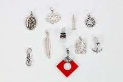 Sterling Silver Curated Pendant Assortment Various Sizes & Styles (10 Pendant Lot)