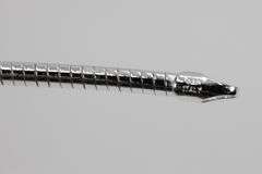 Sterling Silver Round Omega Snake Chain 2.2mm Solid 925 Italy New Necklace 18"