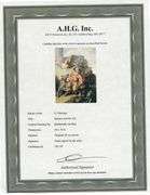 Highly Collectible After Rembrandt van Rijn One of a kind oil on Canvas signed by the artist, Balaam