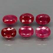 Deep color in this heavy 6.50ct PIGEONS BLOOD Ruby set!!!