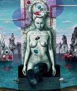 Surreal Elegance Original by Nelson Calderón Perez Nelson Calderón Perez Statuette of Mind and Tide