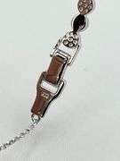 925 Sterling Silver alternating Round Disk Tennis Bracelet