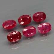 Deep color in this heavy 6.50ct PIGEONS BLOOD Ruby set!!!