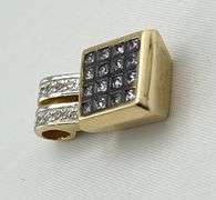 14KT Rose Gold Square Le Vian Amethyst And Diamond Pendant