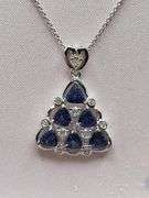 Magnificent Tanzanite Pendent in Silver – GGA Certified, size:18