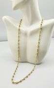 14KT Yellow Gold Faceted Shimmering Gold Beaded Necklace
