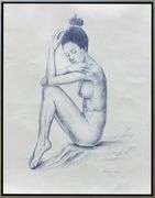 Thoughtful Pose by Alberto Herrera Arana