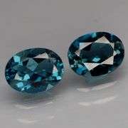Glittering VS grade 4.44ct pair of London blue Topaz!