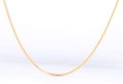14kt Yellow gold Curb link chain necklace