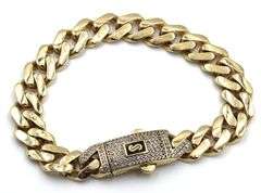 14kt Yellow gold Solid curb bracelet