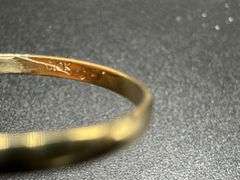 10k Yellow Gold Small Round White CZ Solitaire Heart Promise Ring