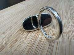 Sterling Silver 925 One of a Kind Dichroic Glass Ring Size 8.5