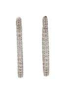 Roberto Coin 0.66ctw Diamond Inside Out Hoop Earrings in 18K