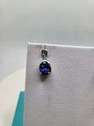 Magnificent pair earring of Tanzanite in Silver – GGA Certified