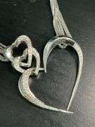 CERTIFIED 18K WHITE GOLD DIAMOND NECKLACE