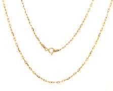 Useful 14K YG Anchor Link Necklace